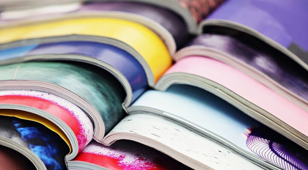 magazine, colors, media